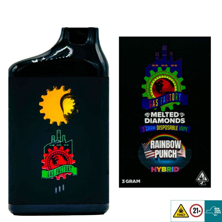 Gas Factory Melted Diamonds 3 Gram Disposable Vapes