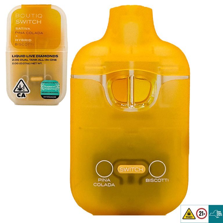 Boutiq Switch Liquid Live Diamonds Dual Tanks